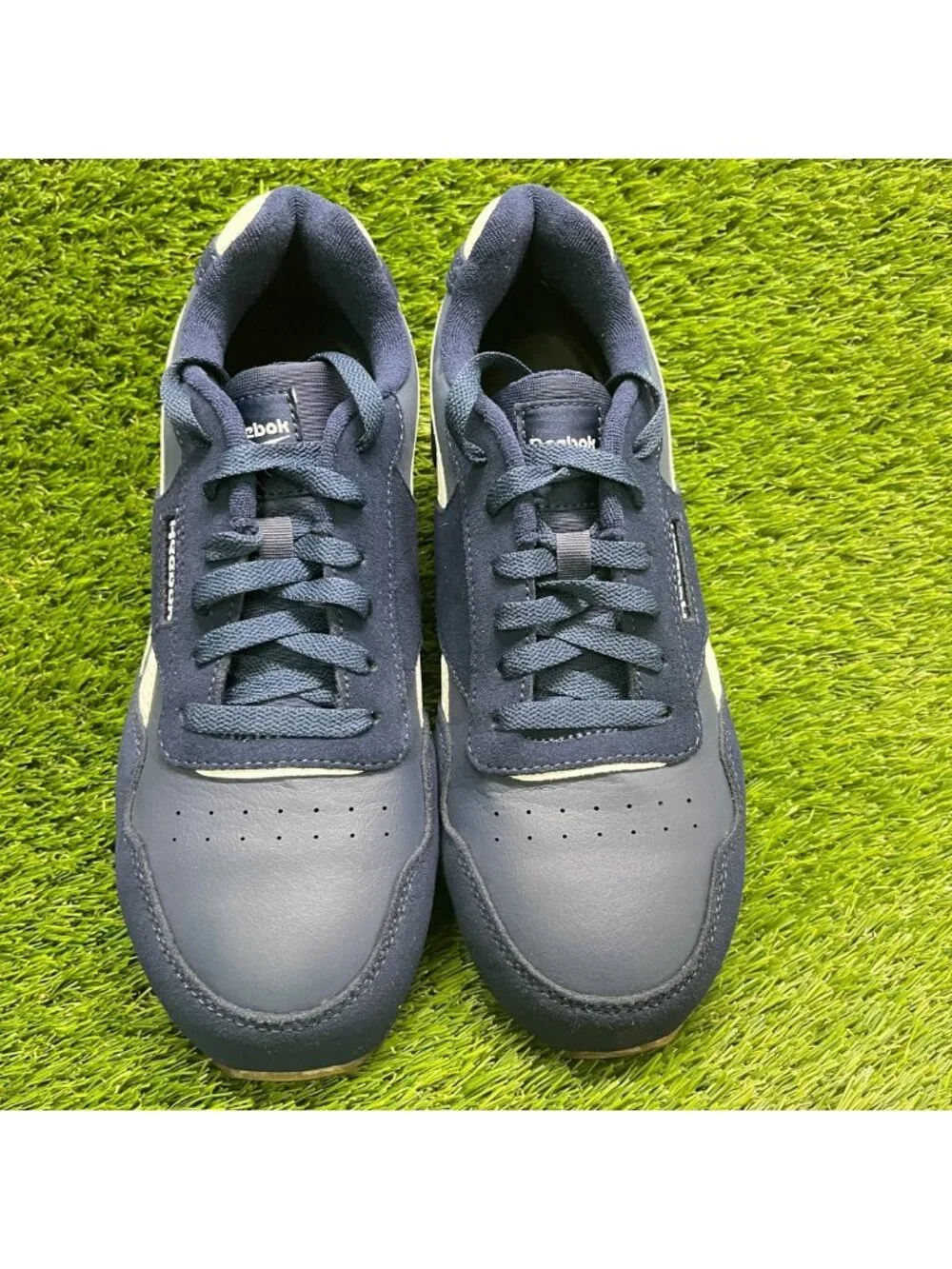 Reebok Classic Harman Mens Size 8 Blue White Composite Toe Safety Work Shoes